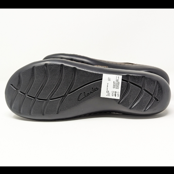 Clarks Ashland spin q slip on leather loafer low wedge metallic pewter 8 narrow - Picture 5 of 9